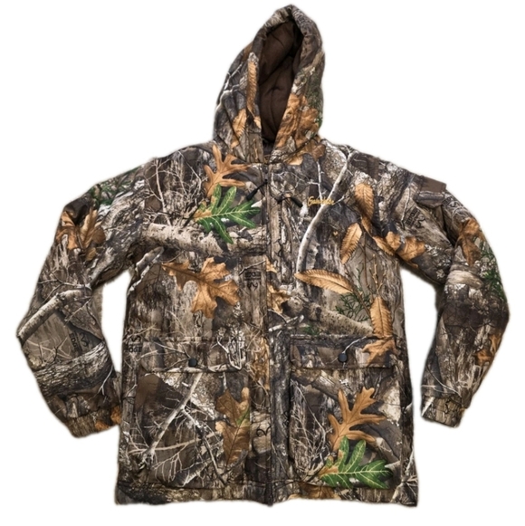 Gamehide Wind & Waterproof Insulated Flatland Parka Size Large Camouflage Warm - Picture 3 of 10